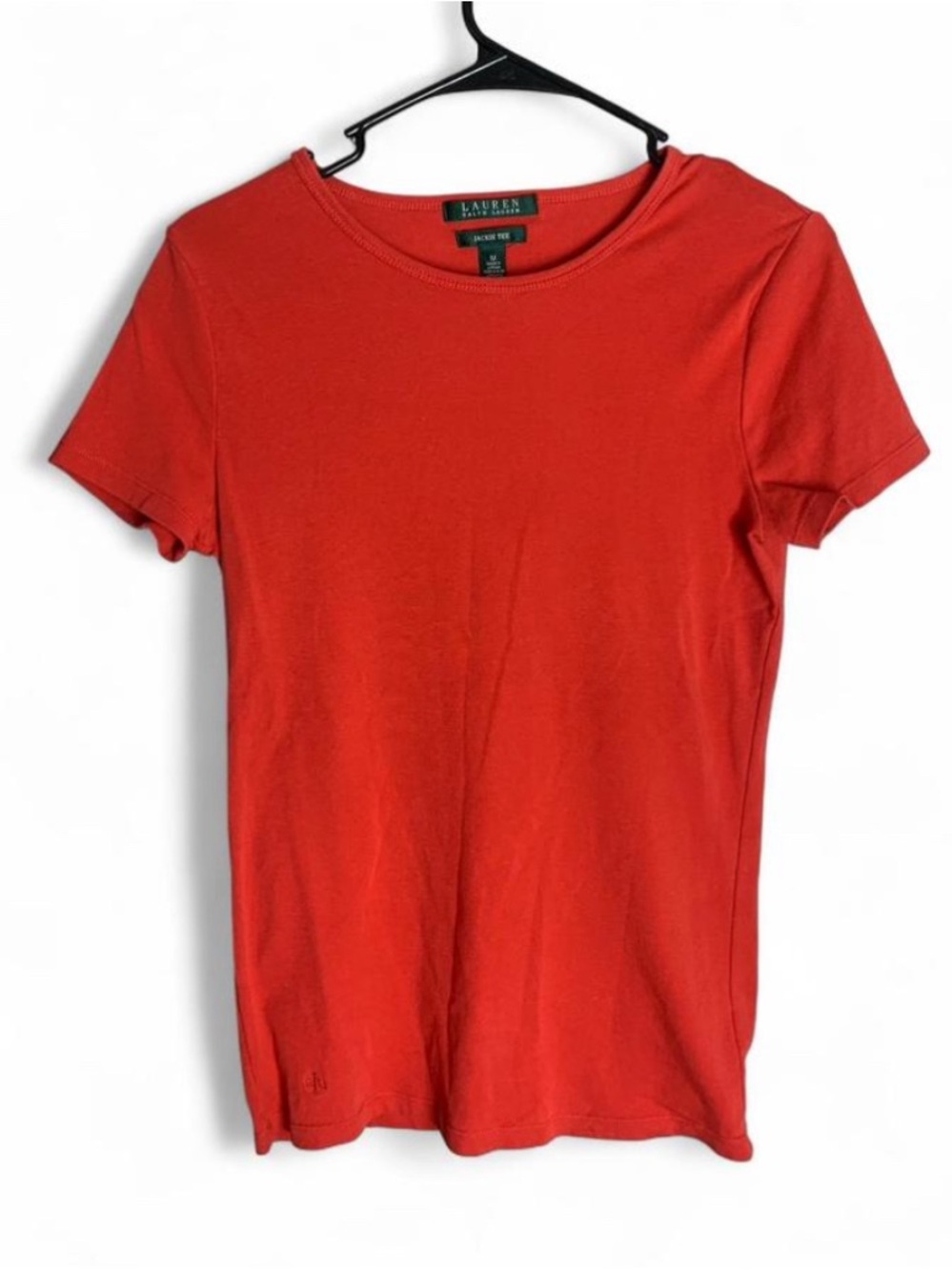 Lauren Ralph Lauren Jackie Tee - Red Short Sleeve Crew Neck - Medium